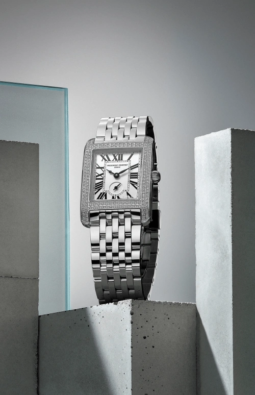 Frederique Constant,Classics 36x25.20mm,36x25.20mm,Stainless Steel,White,Quartz,In-house Caliber,Sapphire,Crystal Glass,FC,FC-235S2CD6B