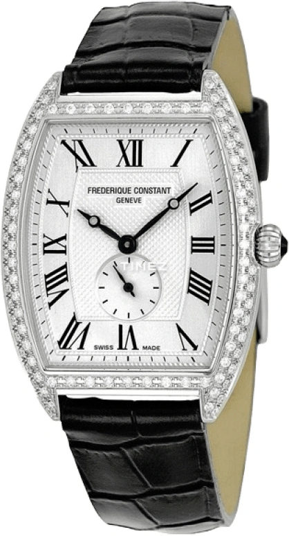 Frederique Constant,Classics 34x30mm,34x30mm,White,In-house Caliber,Sapphire,Crystal Glass,Setting,Diamonds,FC,FC-235M3TPV6