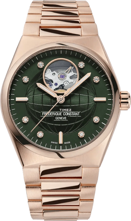 Frederique Constant,Other 34mm,34mm,Stainless Steel,Green,Automatic,Sapphire,Crystal Glass,Round,FC,FC-310MPGRD2NH4B