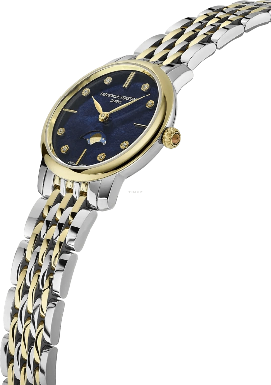 Frederique Constant,Classics 30mm,30mm,Stainless Steel,Blue,Quartz,Moonphase,Sapphire,Crystal Glass,FC,FC-206MPND1S3B