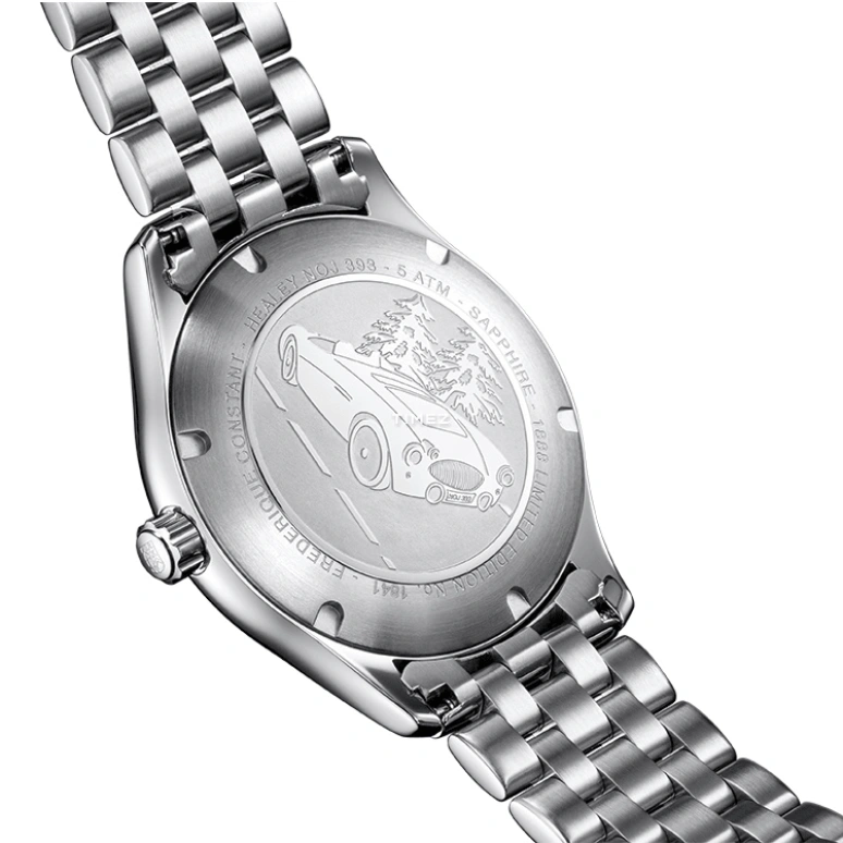 Frederique Constant,Vintage Rally 40mm,40mm,Stainless Steel,Silver White,Automatic,Day,38hours,FC,FC-303HS5B6B