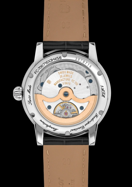 Frederique Constant,Classics 40mm,40mm,Stainless Steel,Black,Automatic,Day,Round,FC,FC-706B3H6