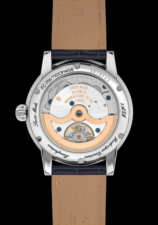 Frederique Constant,Manufacture 40mm,40mm,Stainless Steel,White,Automatic,Day,Round,FC,FC-706S3H6