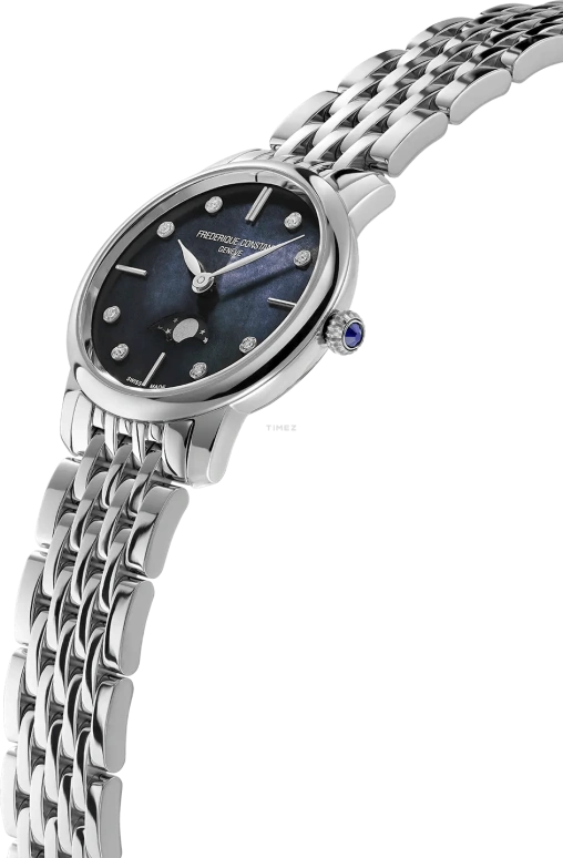 Frederique Constant,Classics 30mm,30mm,Stainless Steel,Black,Quartz,Moonphase,Sapphire,Crystal Glass,FC,FC-206MPBD1S6B