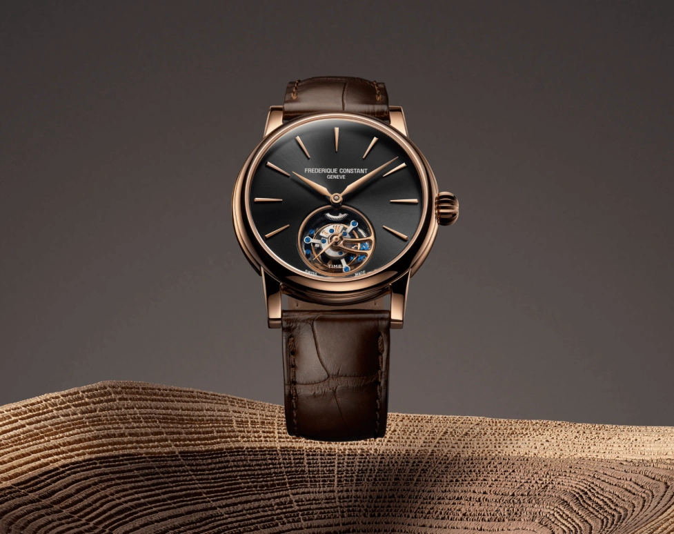 Frederique Constant,Classics 39mm,39mm,Rose Gold,Black,Automatic,Tourbillon,Sapphire,Crystal Glass,FC,FC-980G3H9