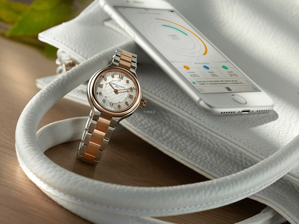 Frederique Constant,Horological Smartwatch 34mm,34mm,Stainless Steel,White,In-house Caliber,Sapphire,Crystal Glass,Round,FC,FC-281WHD3ER6B