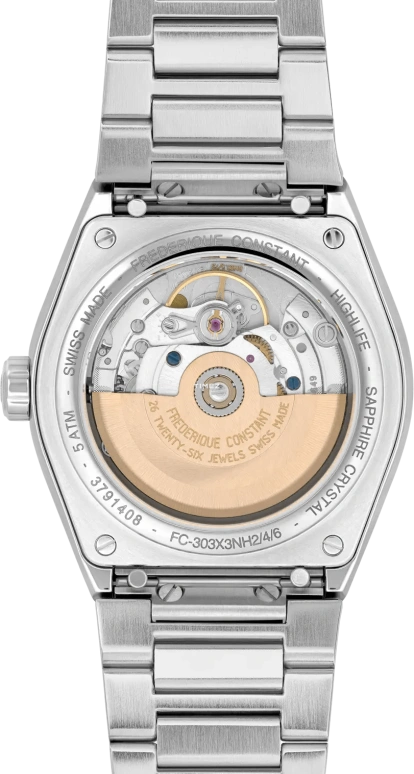 Frederique Constant,Other 39mm,39mm,Stainless Steel,Blue,Automatic,Day,Sapphire,Crystal Glass,FC,FC-303BL3NH6B