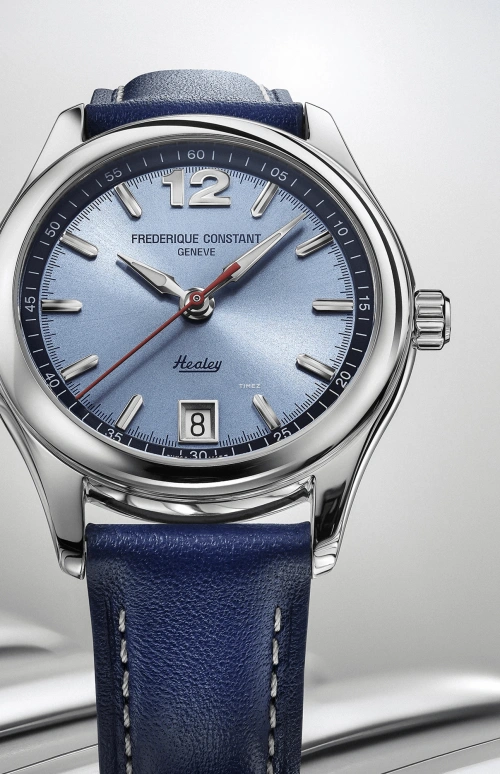 Frederique Constant,Classics 36mm,36mm,Stainless Steel,Blue,Automatic,Day,38hours,FC,FC-303HLBN3B6