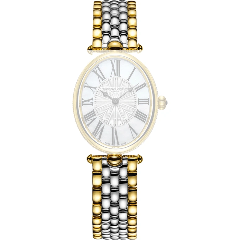Frederique Constant,Classics 30x25mm,30x25mm,Yellow Gold,Silver,Quartz,In-house Caliber,Sapphire,Crystal Glass,FC,FC-200MPW2V3B
