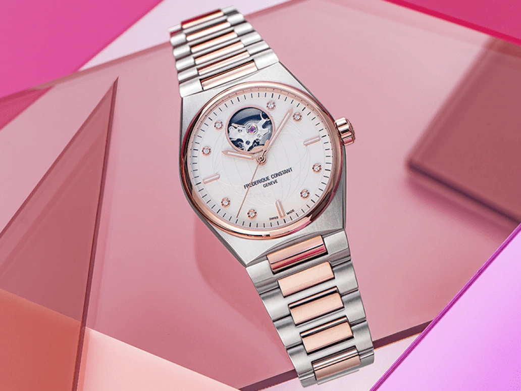 Frederique Constant,Highlife 34mm,34mm,Stainless Steel,Silver White,In-house Caliber,Sapphire,Crystal Glass,FC,FC-310VD2NH2B
