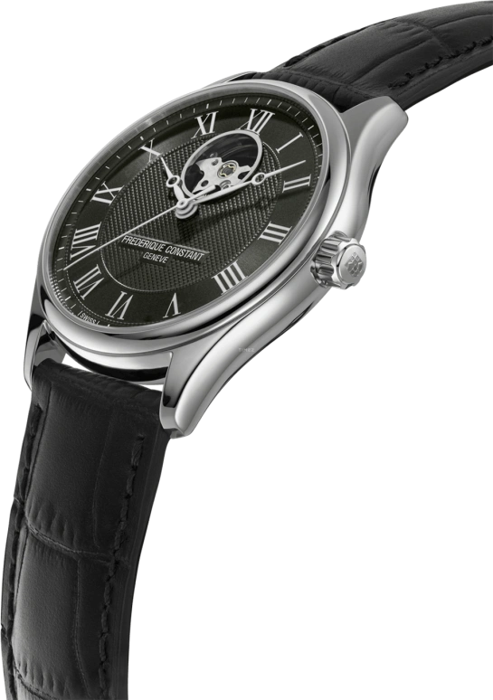 Frederique Constant,Slim Line 40mm,40mm,Stainless Steel,Black,In-house Caliber,Sapphire,Crystal Glass,FC,FC-310MCK5B6