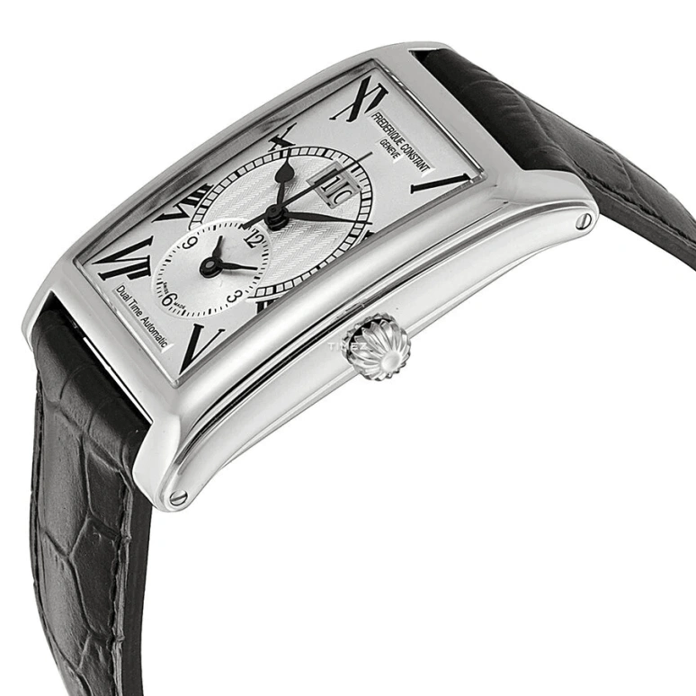 Frederique Constant,Classics 31x39mm,31x39mm,Stainless Steel,Silver,Automatic,Dule Time,Big Date,FC,FC-325MS4C26