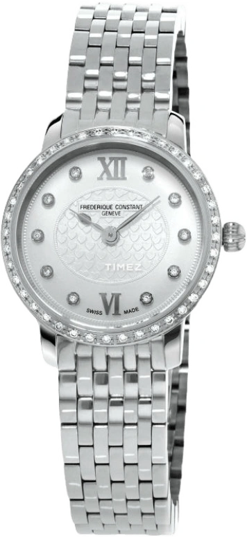 Frederique Constant,Classics 25mm,25mm,Stainless Steel,White,In-house Caliber,Sapphire,Crystal Glass,FC,FC-200WHDSD6B