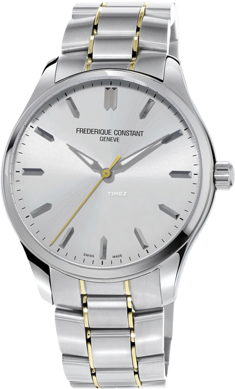 Frederique Constant,Classics 40mm,40mm,Stainless Steel,Silver,In-house Caliber,Sapphire,Crystal Glass,FC,FC-230SS5B3B