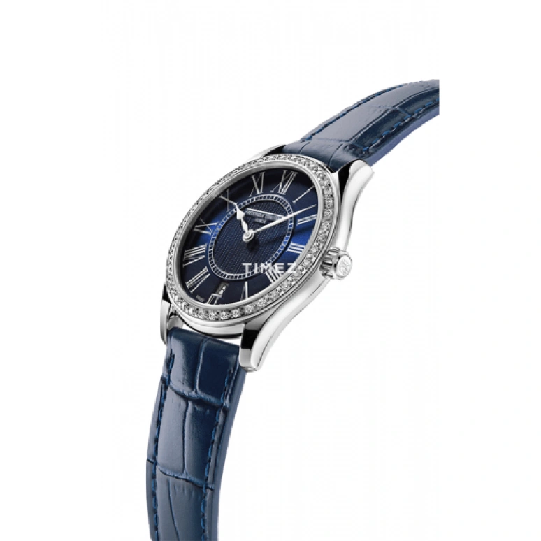 Frederique Constant,Classics 36mm,36mm,Stainless Steel,Blue,Quartz,Day,In-house Caliber,FC,FC-220MN3BD6