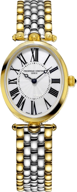 Frederique Constant,Classics 30x25mm,30x25mm,Yellow Gold,Silver,Quartz,In-house Caliber,Sapphire,Crystal Glass,FC,FC-200MPW2V3B