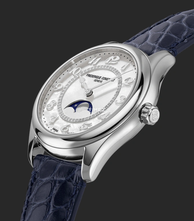 Frederique Constant,Classics 36mm,36mm,Stainless Steel,White,Automatic,Moonphase,Sapphire,Crystal Glass,FC,FC-331MPWD3B6