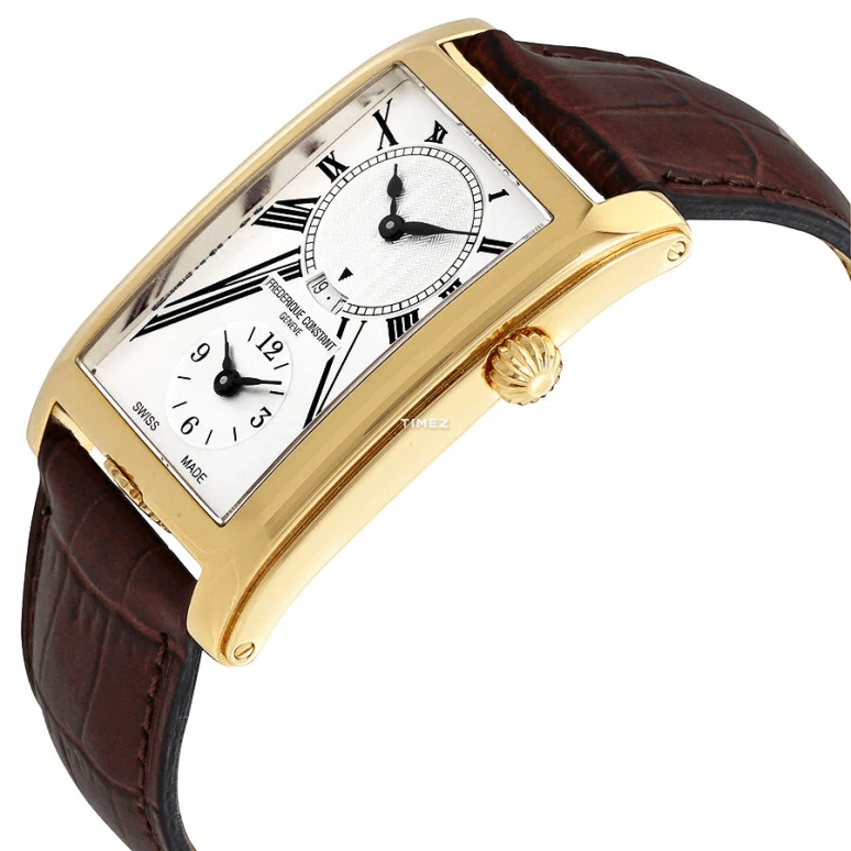 Frederique Constant,Classics 47x36mm,47x36mm,Stainless Steel,White,Quartz,Day,Dule Time,FC,FC-205MS4C25