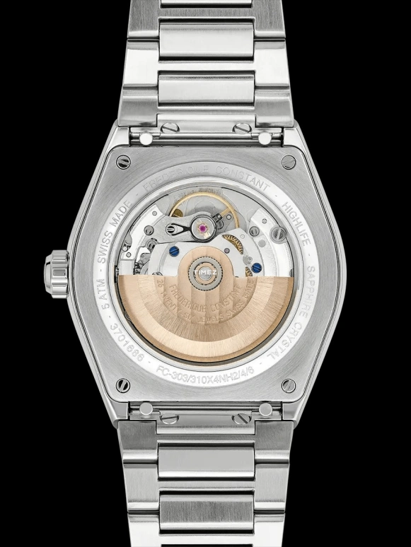 Frederique Constant,Highlife 41mm,41mm,Stainless Steel,White,Automatic,Day,38hours,FC,FC-303S4NH6B
