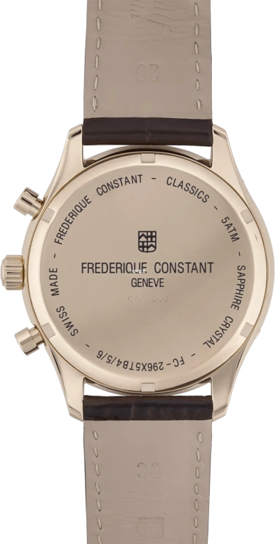 Frederique Constant,Classics 40mm,40mm,Stainless Steel,Silver,Quartz,Chronograph,Month,Date,Day,Sapphire,Crystal Glass,Round,FC,FC-296SW5B4