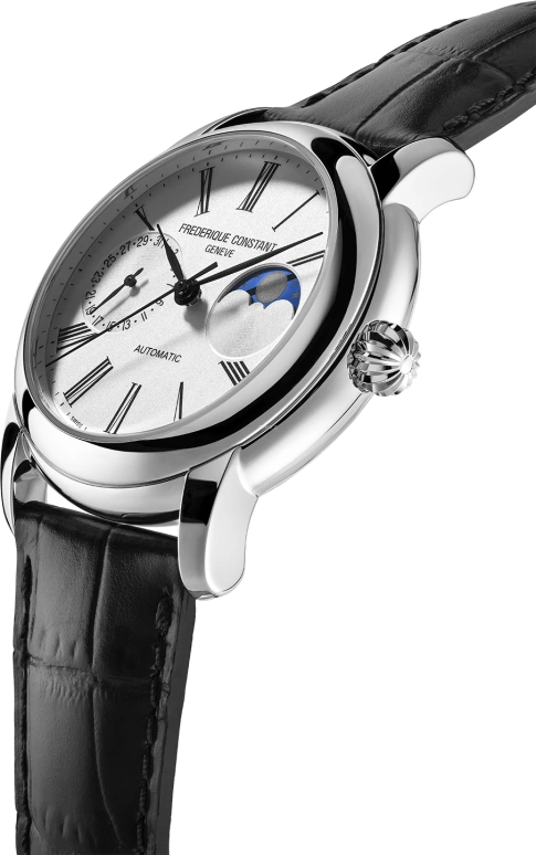 Frederique Constant,Manufacture 42mm,42mm,Stainless Steel,Silver,Automatic,Moonphase,Date,FC,FC-712MS4H6