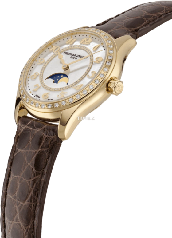 Frederique Constant,Classics 36mm,36mm,Yellow Gold,White,Automatic,Moonphase,Round,FC,FC-331MPWD3BD5