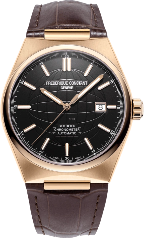 Frederique Constant,Other 41mm,41mm,Stainless Steel,Black,Automatic,38hours,In-house Caliber,FC,FC-303B4NH4