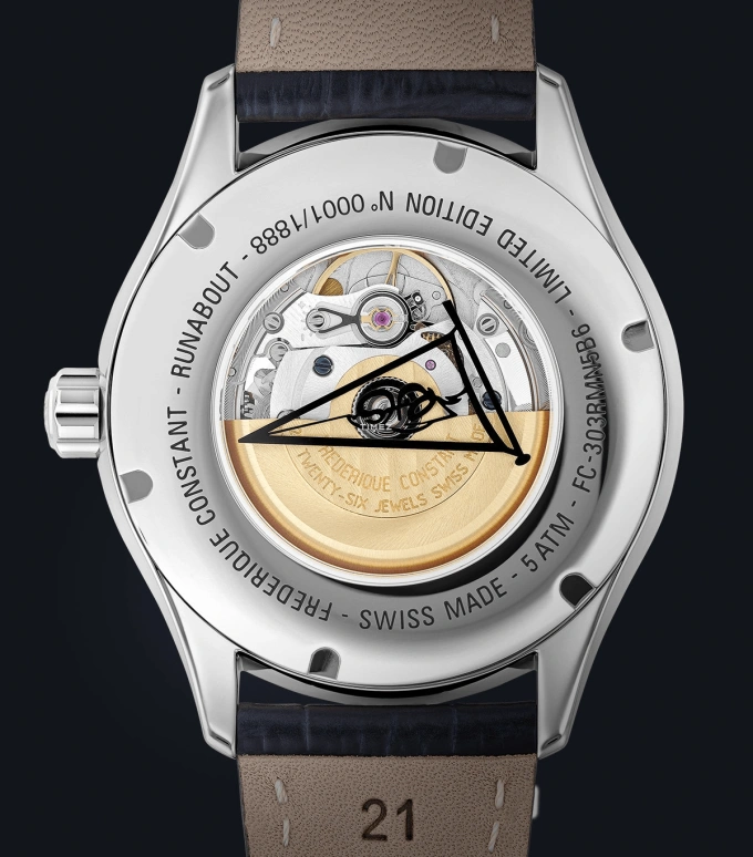 Frederique Constant,Classics 42mm,42mm,Stainless Steel,Blue,Automatic,Day,38hours,FC,FC-303RMLN5B6