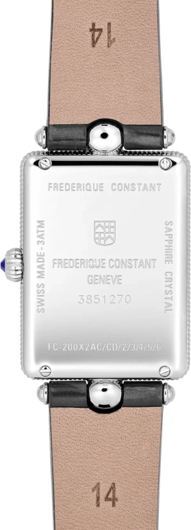 Frederique Constant,Classics 28x20.70mm,28x20.70mm,Stainless Steel,Silver,Quartz,Sapphire,Crystal Glass,Square,FC,FC-200MPW2ACD6