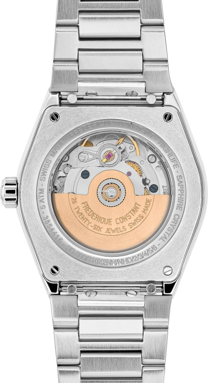 Frederique Constant,Highlife 34mm,34mm,Stainless Steel,Blue,Automatic,Day,38hours,FC,FC-303N2NH6B
