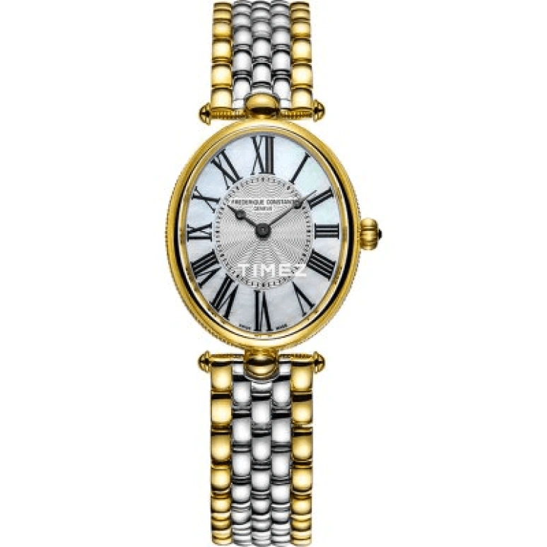 Frederique Constant,Classics 30x25mm,30x25mm,Yellow Gold,Silver,Quartz,In-house Caliber,Sapphire,Crystal Glass,FC,FC-200MPW2V3B