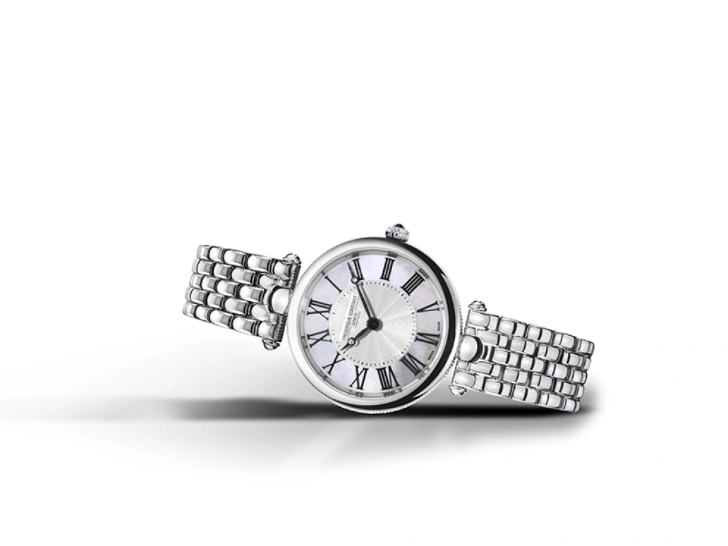 Frederique Constant,Classics 30mm,30mm,Stainless Steel,White,In-house Caliber,Sapphire,Crystal Glass,FC,FC-200MPW2AR6B