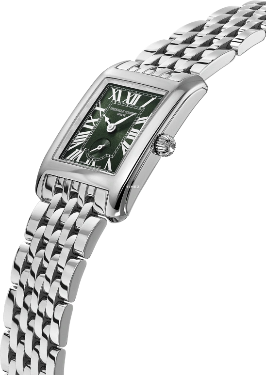 Frederique Constant,Classics 36x25.50mm,36x25.50mm,Stainless Steel,Green,Quartz,In-house Caliber,Sapphire,Crystal Glass,FC,FC-235GR2C6B