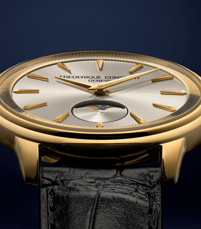 Frederique Constant,Classics 37mm,37mm,Stainless Steel,Silver,Quartz,Moonphase,In-house Caliber,FC,FC-206S3S5