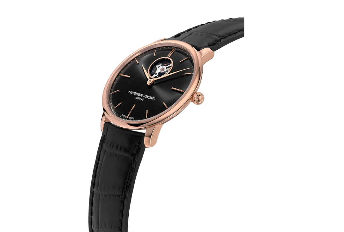 Frederique Constant,Slim Line 40mm,40mm,Stainless Steel,Black,In-house Caliber,Sapphire,Crystal Glass,FC,FC-312B4S4