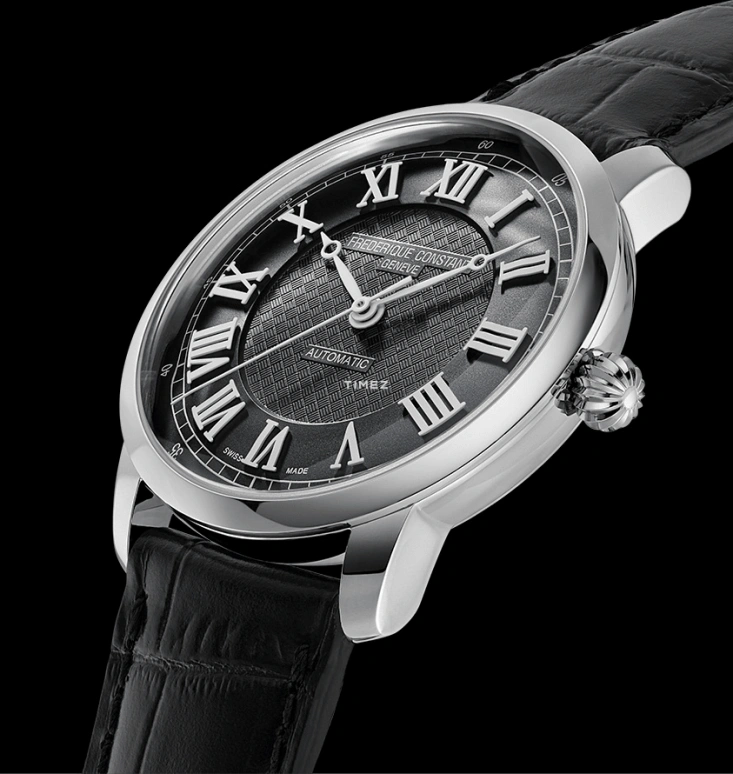 Frederique Constant,Classics 38.50mm,38.50mm,Stainless Steel,Black,Automatic,Sapphire,Crystal Glass,Round,FC,FC-301DGR3B6