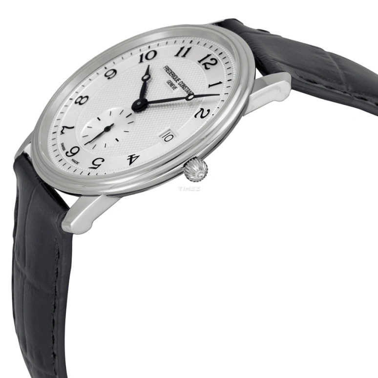Frederique Constant,Slim Line 37mm,37mm,Stainless Steel,White,Quartz,Day,Sapphire,Crystal Glass,FC,FC-245AS4S6