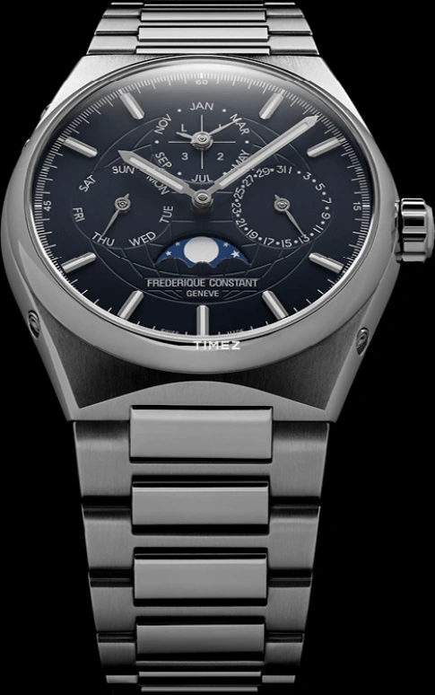 Frederique Constant,Other 41mm,41mm,Stainless Steel,Blue,Automatic,Moonphase,Leap Year,Month,Date,Sapphire,Crystal Glass,Round,FC,FC-775BL4NH6B
