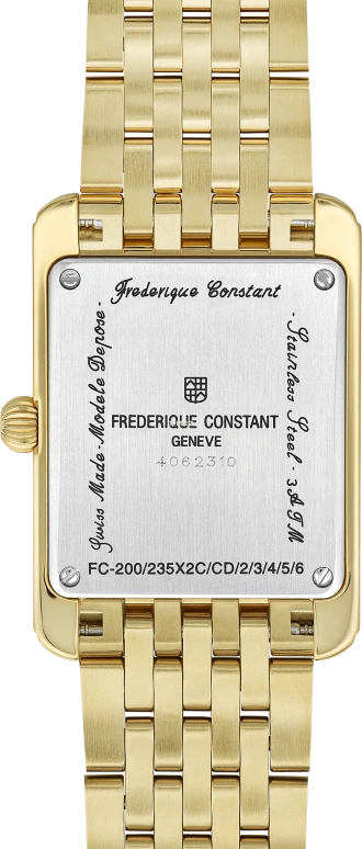 Frederique Constant,Classics 36x25.50mm,36x25.50mm,Stainless Steel,White,Quartz,In-house Caliber,Sapphire,Crystal Glass,FC,FC-235S2C5B