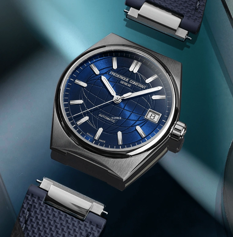 Frederique Constant,Highlife 34mm,34mm,Stainless Steel,Blue,Automatic,Day,38hours,FC,FC-303N2NH6B