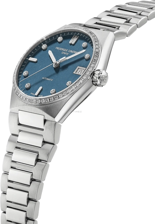 Frederique Constant,Other 34mm,34mm,Stainless Steel,Blue,Automatic,Day,Sapphire,Crystal Glass,FC,FC-303LBSD2NHD6B