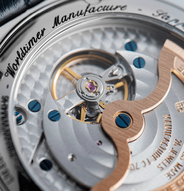 Frederique Constant,Classics 42mm,42mm,Stainless Steel,Blue,Automatic,Day,World Time,Day / Night Indication,FC,FC-718NWWM4H6