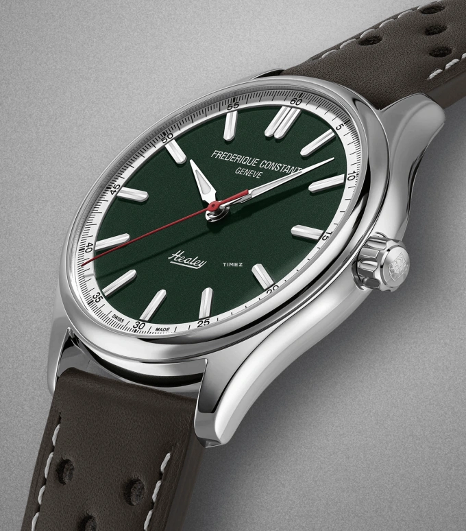 Frederique Constant,Classics 40mm,40mm,Stainless Steel,Green,Automatic,38hours,In-house Caliber,FC,FC-301HGRS5B26