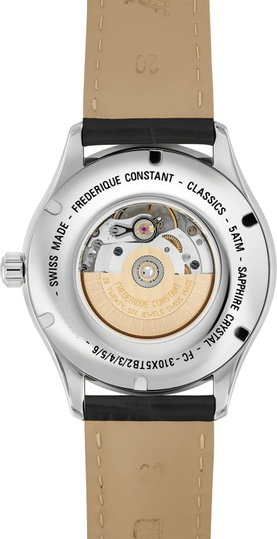 Frederique Constant,Classics 40mm,40mm,Stainless Steel,Silver,In-house Caliber,Sapphire,Crystal Glass,FC,FC-310MS5B6