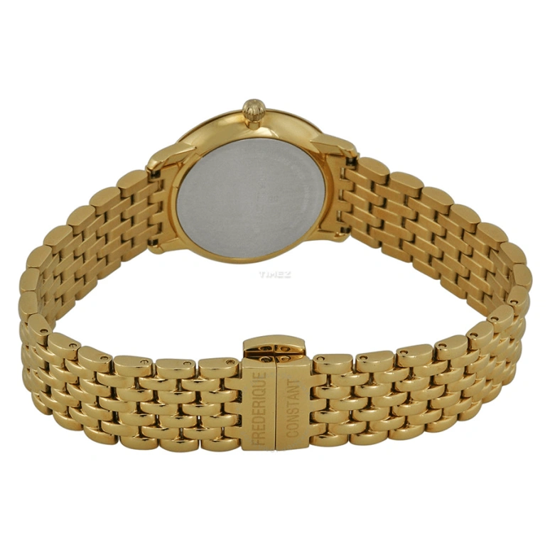 Frederique Constant,Slim Line 28.60mm,28.60mm,Stainless Steel,White,Quartz,In-house Caliber,Sapphire,Crystal Glass,FC,FC-235MPWD1S5B