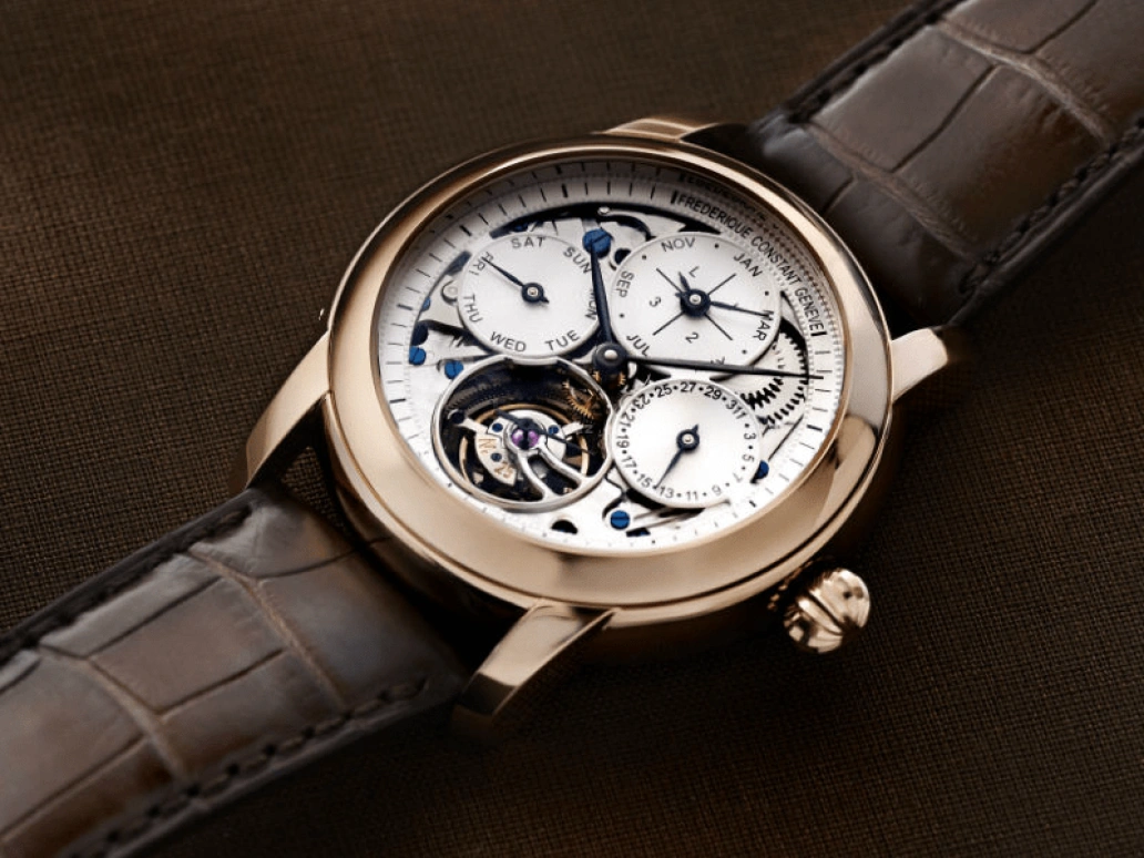 Frederique Constant,Manufacture 42mm,42mm,Rose Gold,Silver,Automatic,Perpetual Calendar,Leap Year,Month,Date,38hours,In-house Caliber,FC,FC-975MC4H4