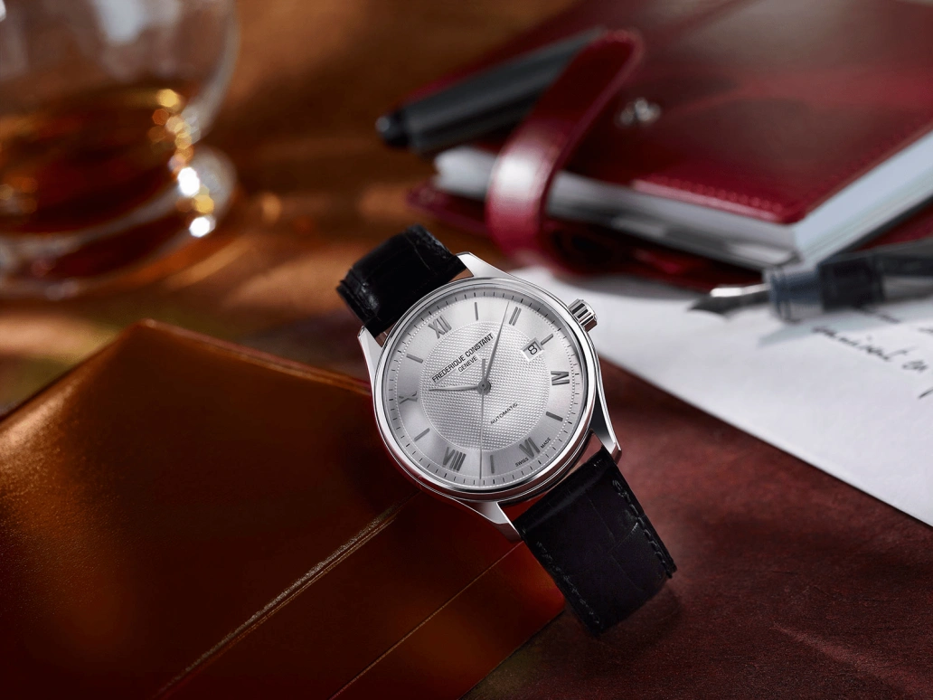 Frederique Constant,Classics 40mm,40mm,Stainless Steel,Black,White,Automatic,38hours,In-house Caliber,FC,FC-303MS5B6