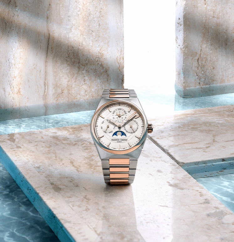Frederique Constant,Other 41mm,41mm,Stainless Steel,Silver,Automatic,Moonphase,Leap Year,Month,Date,Sapphire,Crystal Glass,Round,FC,FC-775V4NH2B
