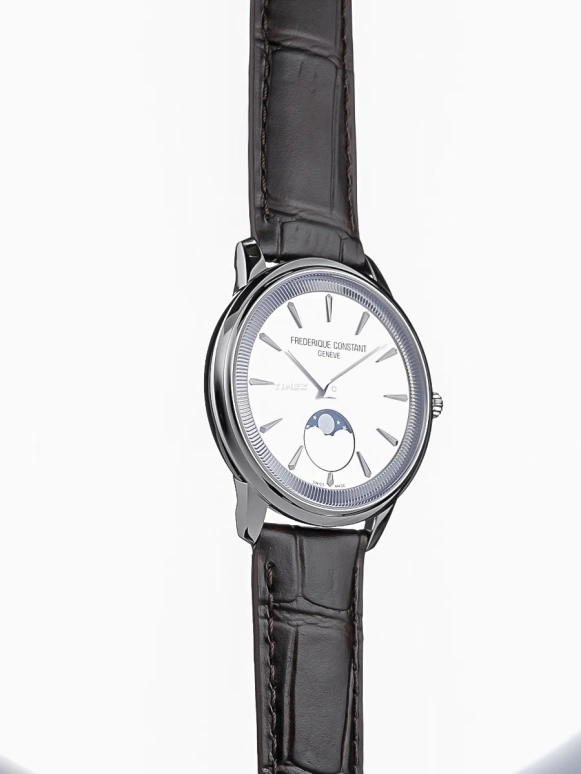 Frederique Constant,Classics 37mm,37mm,Stainless Steel,Silver,Quartz,Moonphase,In-house Caliber,FC,FC-206S3S6