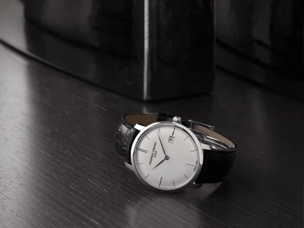 Frederique Constant,Slim Line 40mm,40mm,Stainless Steel,Silver,Automatic,Date,38hours,FC,FC-306S4S6